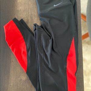 Nike Size Medium Full Length color block leggings